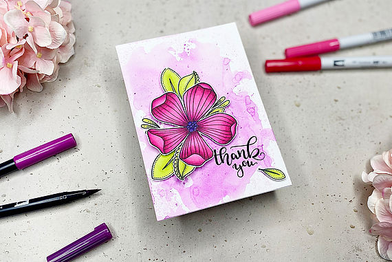 Make cards using stamps