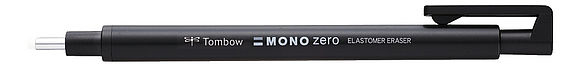 Stylo-gomme MONO zéro classique pointe ronde noir
