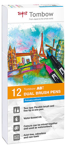 Tombow ABT Dual Brush Pen set van 12