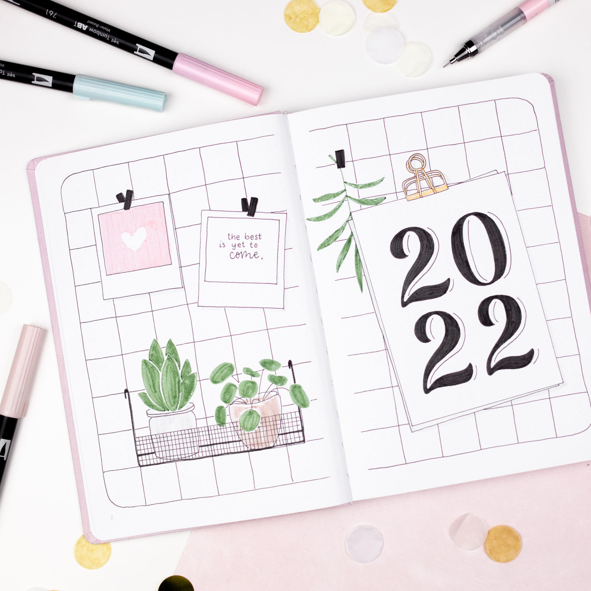 Free Bullet Journal Templates | Tombow
