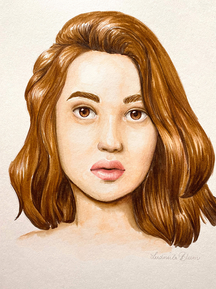 How to draw hair w/ Brush Markers and Brush Pens, Drawing