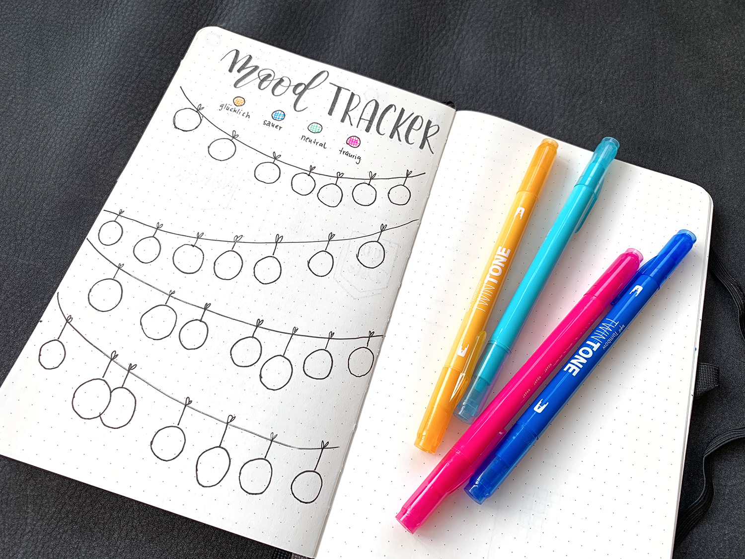 Bullet Journal Mood Trackers 25D