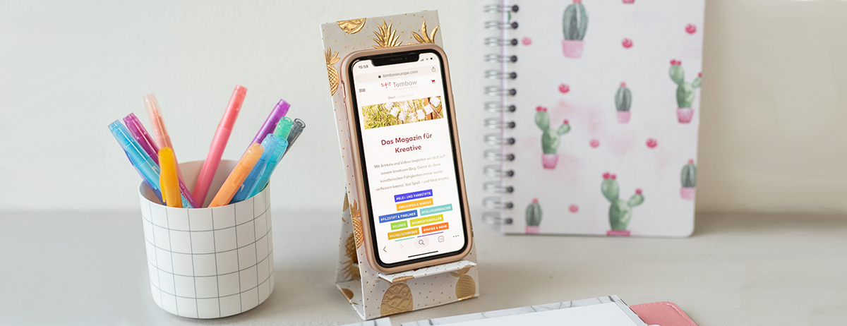 15 praktische DIY Ideen-Smartphone Ständer - nettetipps.de
