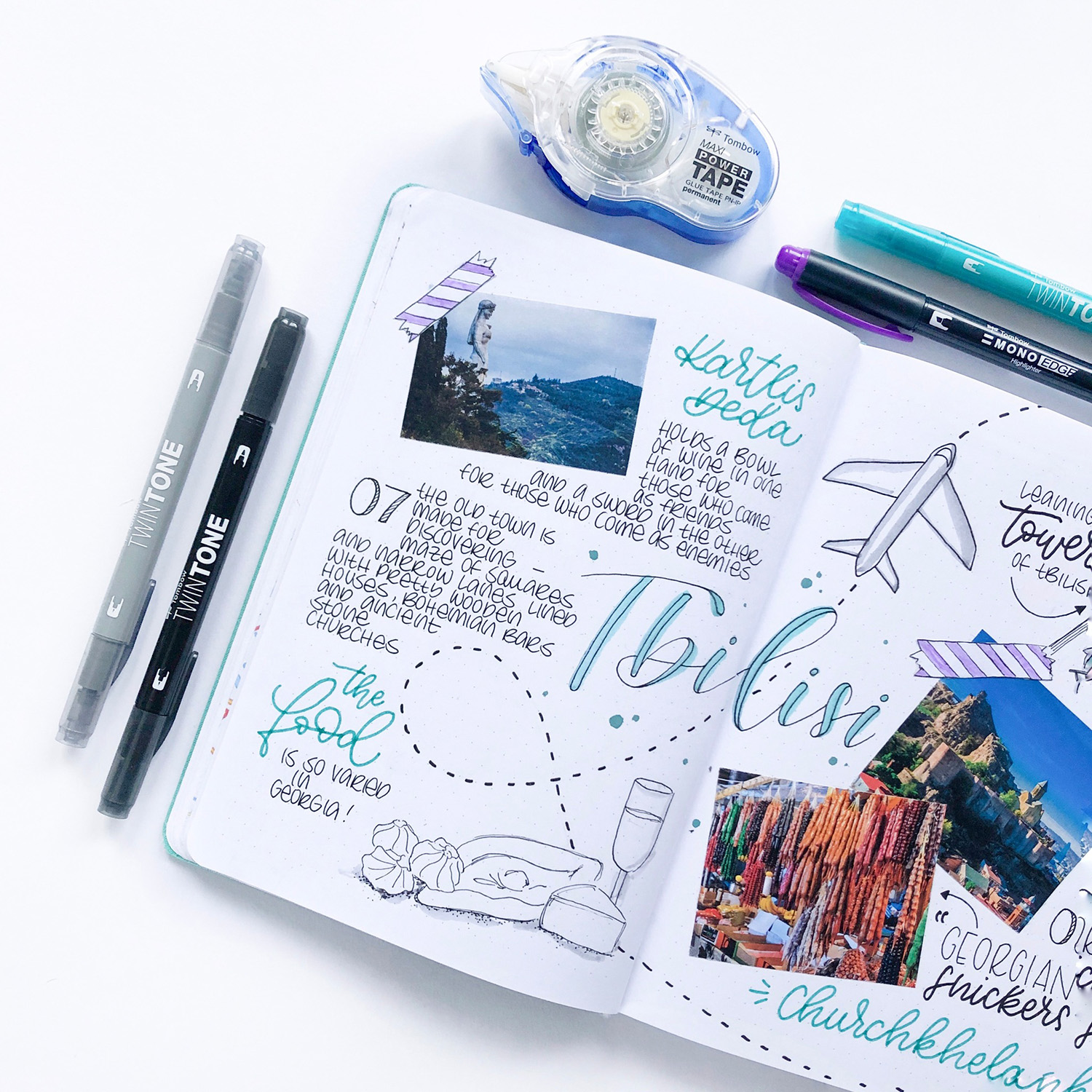 Journal de voyage Tombow - Kit Travel Journal pour Artiste