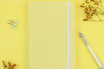 Gelbes Bullet Journal