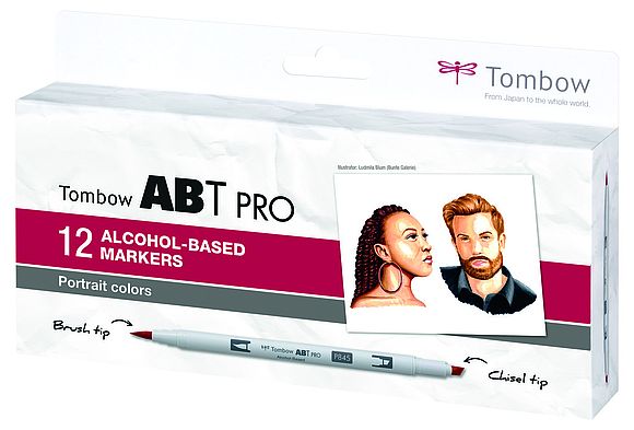 Tombow ABT PRO Set de 12 Couleurs portrait