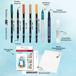 Set Aquarelle Bord de Mer