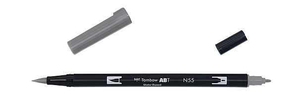 Tombow ABT Dual Brush Pen N55 cool gray 7