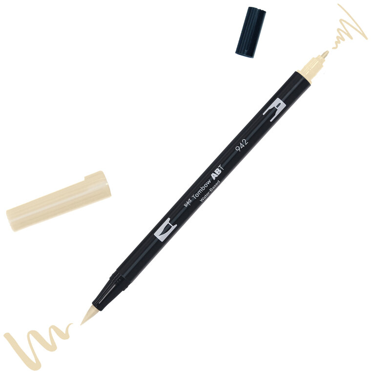 【オープニング 大放出セール】 Brush Dual ABT Europe: Tombow Pen cappuccino 942 お絵かき・ねんど・シール