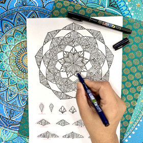 Création Mandala Elan Ausmalbild