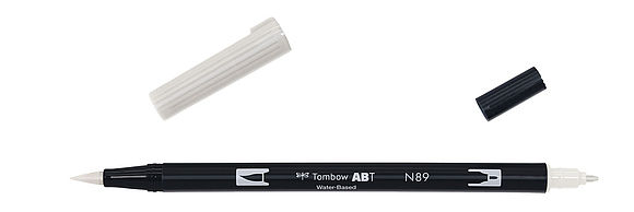 Tombow ABT Dual Brush Pen N89 gris chaud 1