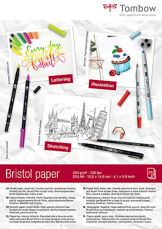 Papier bristol A6, 25 feuilles