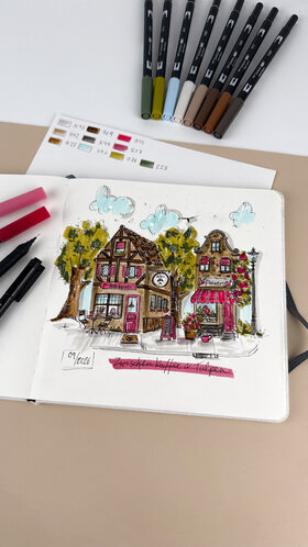 Urban Sketching - Between Coffee & Tulips