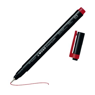 MONO drawing pen Fineliner rot 0,3 mm