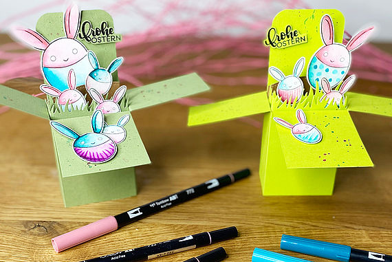 Pop Up Karte für Ostern │Tombow