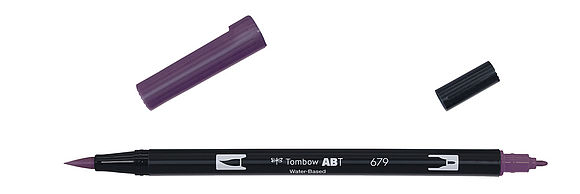 Tombow ABT Dual Brush Pen 679 dark plum