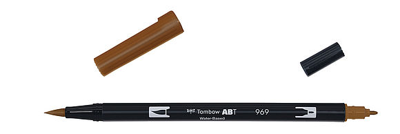 Tombow ABT Dual Brush Pen 969 chocolate