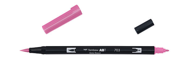 Tombow ABT Dual Brush Pen 703 pink rose