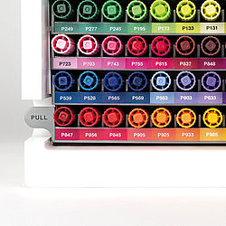 Tombow ABT Dual Brush Pens Marker Desktop Organizer with 107 colors + blender