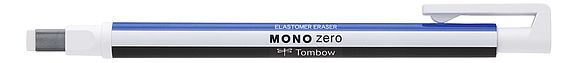 Stylo-gomme MONO zéro classique pointe rectangulaire blanc/bleu/noir