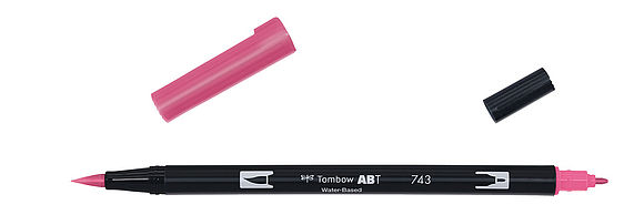 Tombow ABT Dual Brush Pen 743 hot pink