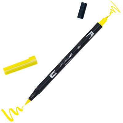 Tombow ABT Dual Brush Pen 055 process yellow