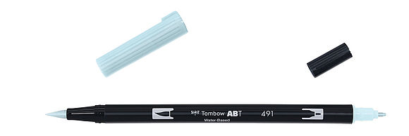 Tombow ABT Dual Brush Pen 491 bleu glacier