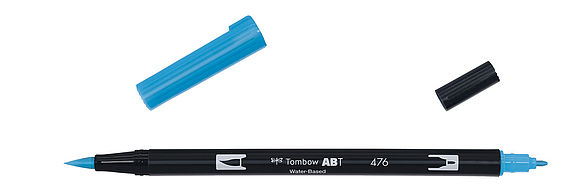 Tombow ABT Dual Brush Pen 476 cyan