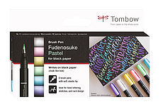 Fudenosuke Pastel for black paper 6er-Set