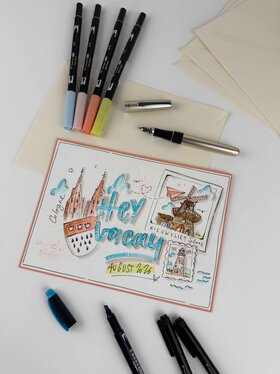 Urban Sketching Postcard