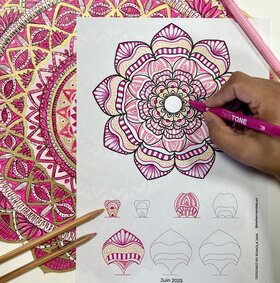 Creatie Mandala Bloem Kleurplaat