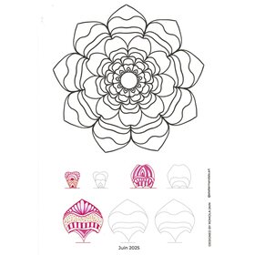 Mandala tekening "Floraison