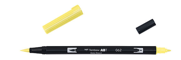 Tombow ABT Dual Brush Pen 062 pale yellow