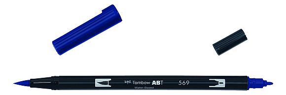 ABT Dual Brush Pen 569 jet blue