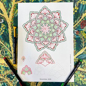 Creation Mandala "Saira" Ausmalbild