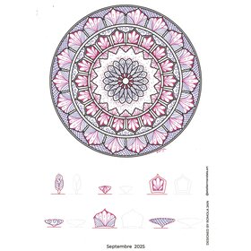 Création Mandala Linéa Ausmalbild