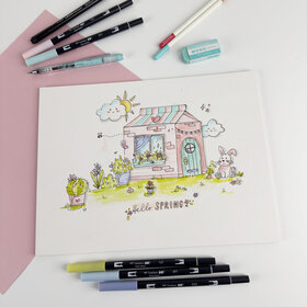 Stedelijk schetsen Kawaii