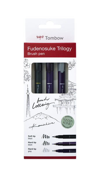 Fudenosuke Brush Pen Trilogy