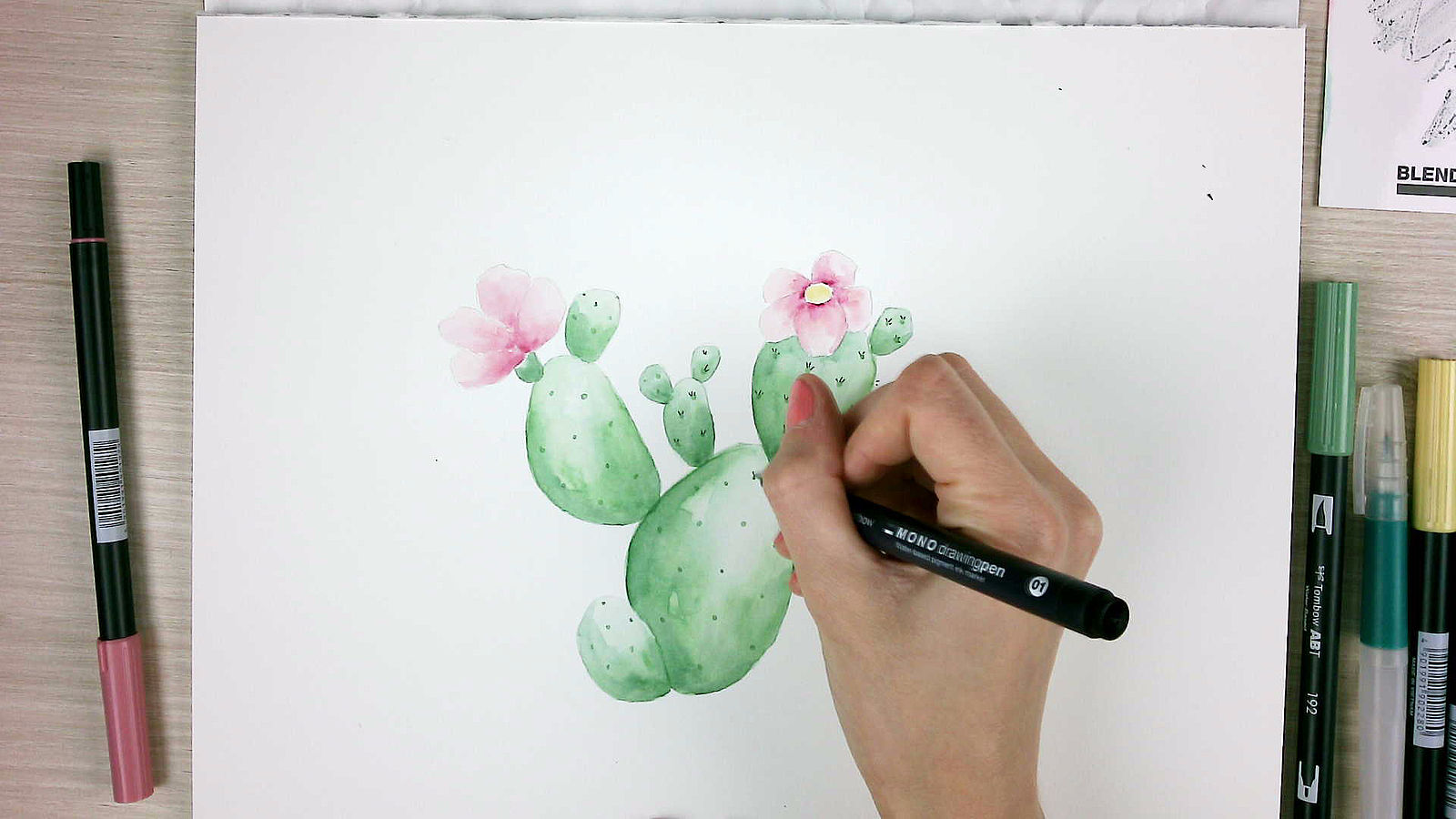 The Best Ways to Use Watercolor Brush Pens - Beebly's Watercolor Painting