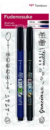 Feutre Brush Fudenosuke combi pack sous blister