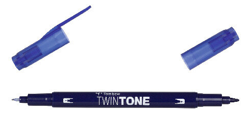 Feutre à 2 pointes TwinTone bleu marine