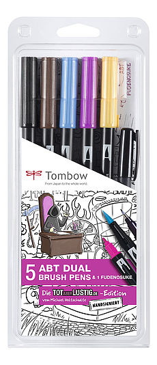 Tombow ABT Dual Brush Pen set of 5 Tot-aber-lustig
