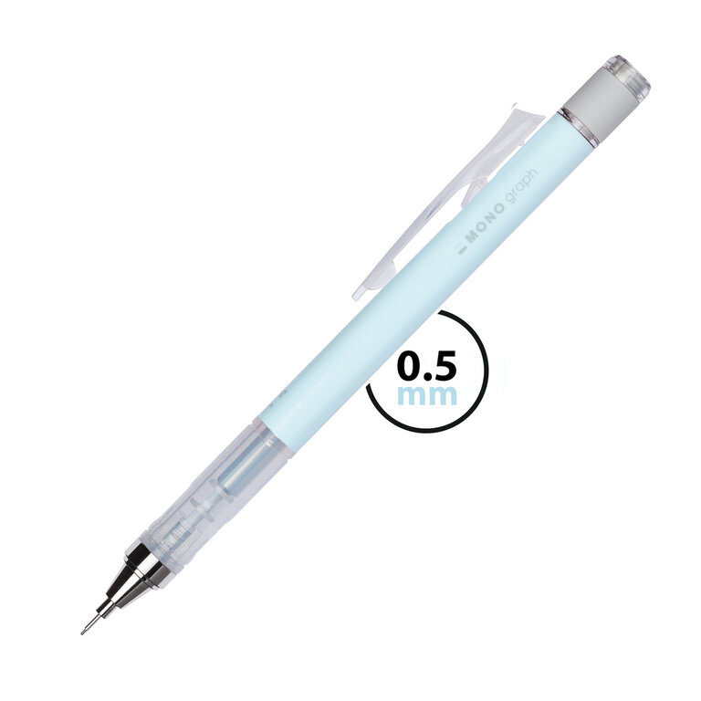 Tombow Europe: MONO graph Mechanical pencil 0,5 ice blue single
