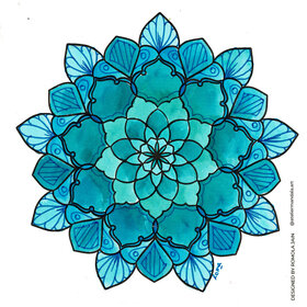 Creation Mandala "Névia" : Kleurplaat
