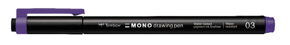 MONO drawing pen Fineliner lila 0,3 mm
