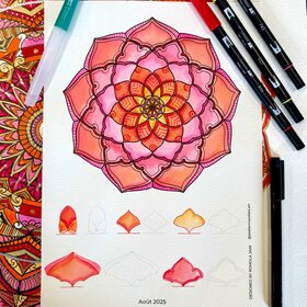 Création Mandala Aura colouring picture