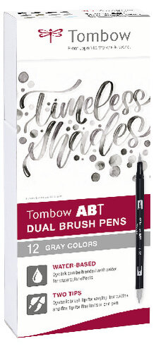 Tombow ABT Dual Brush Pen N89 warm grey1 | Be Creative Shop