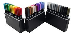 Tombow ABT Dual Brush Pen Stiftebox mit 107 Farben + blender
