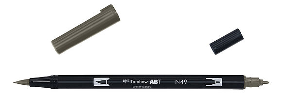 Tombow ABT Dual Brush Pen N49 warm gray 8