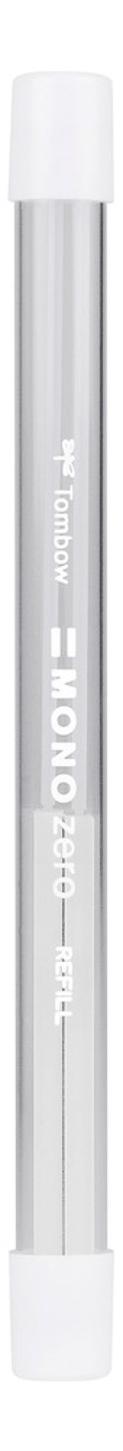 Stylo-gomme MONO zéro classique pointe rectangulaire blanc/bleu/noir + recharge